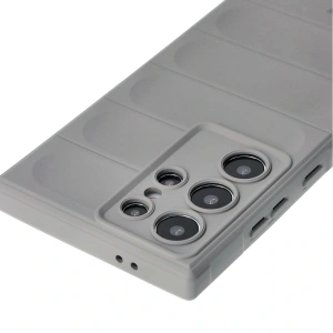 Pancerne etui Bizon Case Tur do Samsung Galaxy S24 Ultra jasnoszare