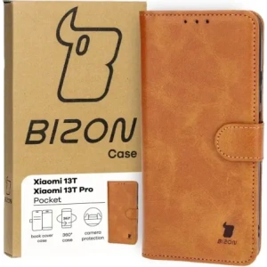 Hurtownia GSM - Etui z klapką Bizon Case Pocket do Xiaomi 13T Pro / 13T hnědé - BIZ4048 - {ean13} - Hurt