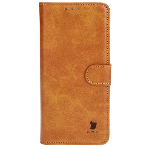 Etui z klapką Bizon Case Pocket do Xiaomi 13T Pro / 13T brązowe