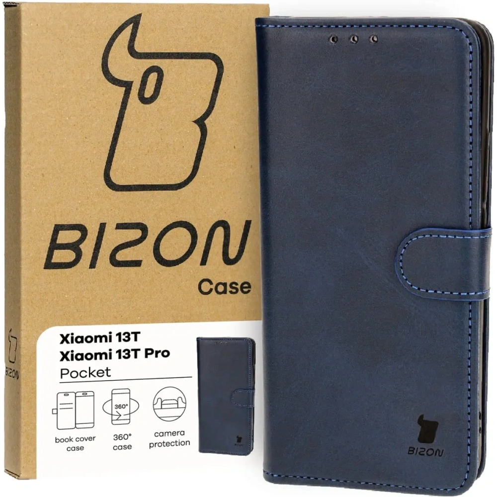 Hurtownia GSM - Etui z klapką Bizon Case Pocket do Xiaomi 13T Pro / 13T modré - BIZ4049 - {ean13} - Hurt
