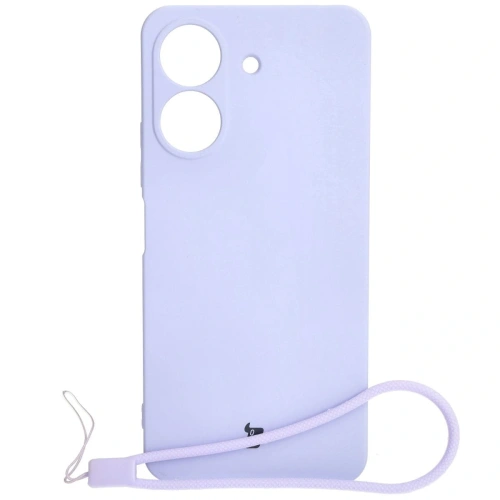 Etui Bizon Case Silicone do Redmi 13C / Poco C65 jasnofioletowe