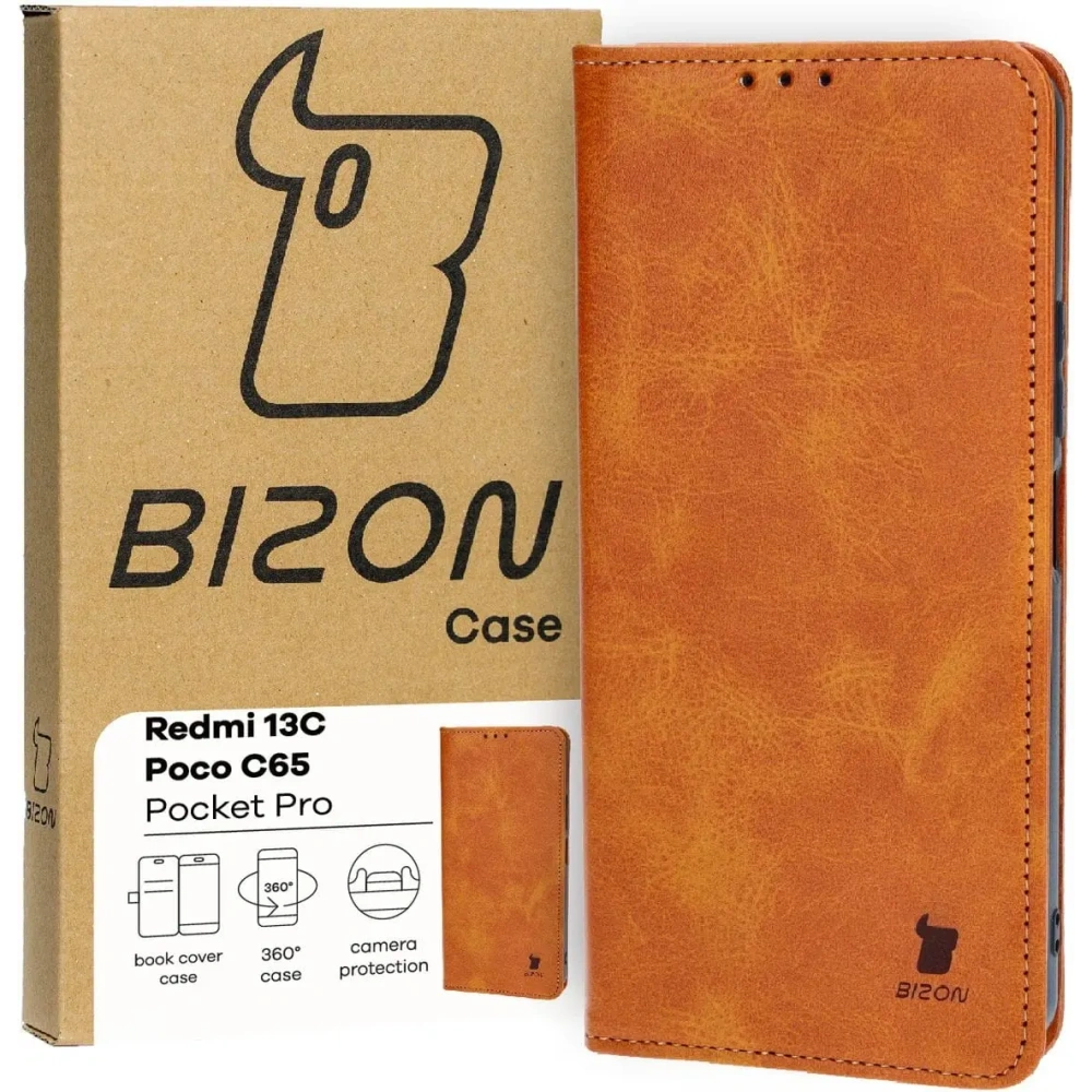 Wholesale Bizon Case Pocket Pro Xiaomi Redmi 13C / Xiaomi Poco C65 brown - BIZ4057 - {ean13} - Hurt