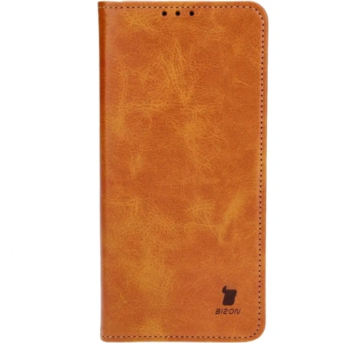 Etui z klapką Bizon Case Pocket Pro do Xiaomi Redmi 13C / Xiaomi Poco C65 brązowe