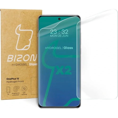 Folia hydrożelowa na ekran Bizon Glass Hydrogel Front do OnePlus 12 [2 PACK]