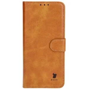 Hurtownia GSM - Bizon tok zsebbe Motorola Moto G14 barna - BIZ4077 - {ean13} - Hurt