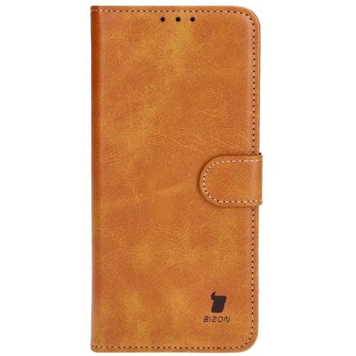 Etui z klapką Bizon Case Pocket do Motorola Moto G14 brązowe