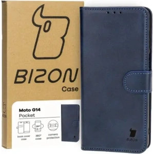 Hurtownia GSM - Bizon tok Pocket Motorola Moto G14 tengerészkék - BIZ4078 - {ean13} - Hurt