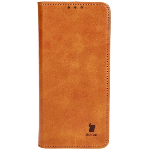 Etui z klapką Bizon Case Pocket Pro do Motorola Moto G14 brązowe
