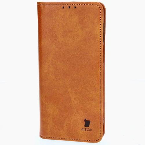 Etui z klapką Bizon Case Pocket Pro do Motorola Moto G54 5G brązowe