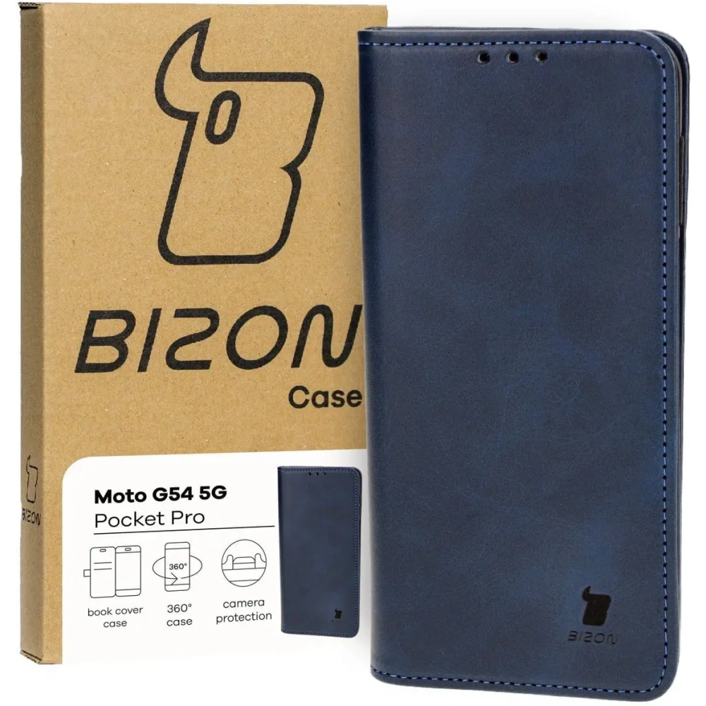 Wholesale Bizon Case Pocket Pro Motorola Moto G54 5G navy blue - BIZ4085 - {ean13} - Hurt