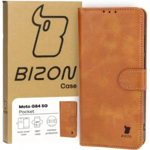 Hurtownia GSM - Etui s klopou Bizon Case Pocket pro Motorola Moto G84 5G hnědé - BIZ4087 - {ean13} - Hurt