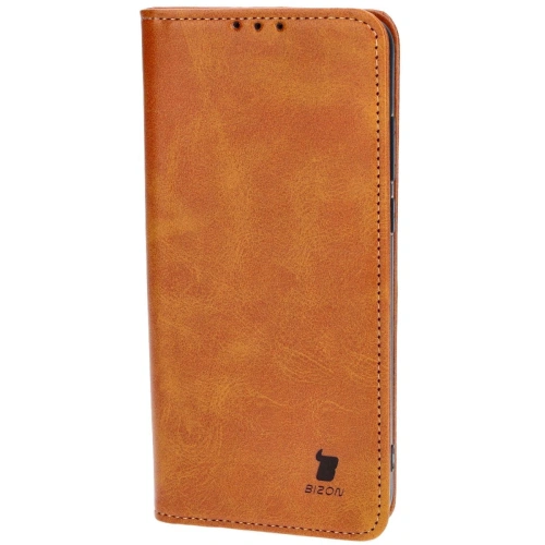 Etui z klapką Bizon Case Pocket Pro do Motorola Moto G84 5G brązowe