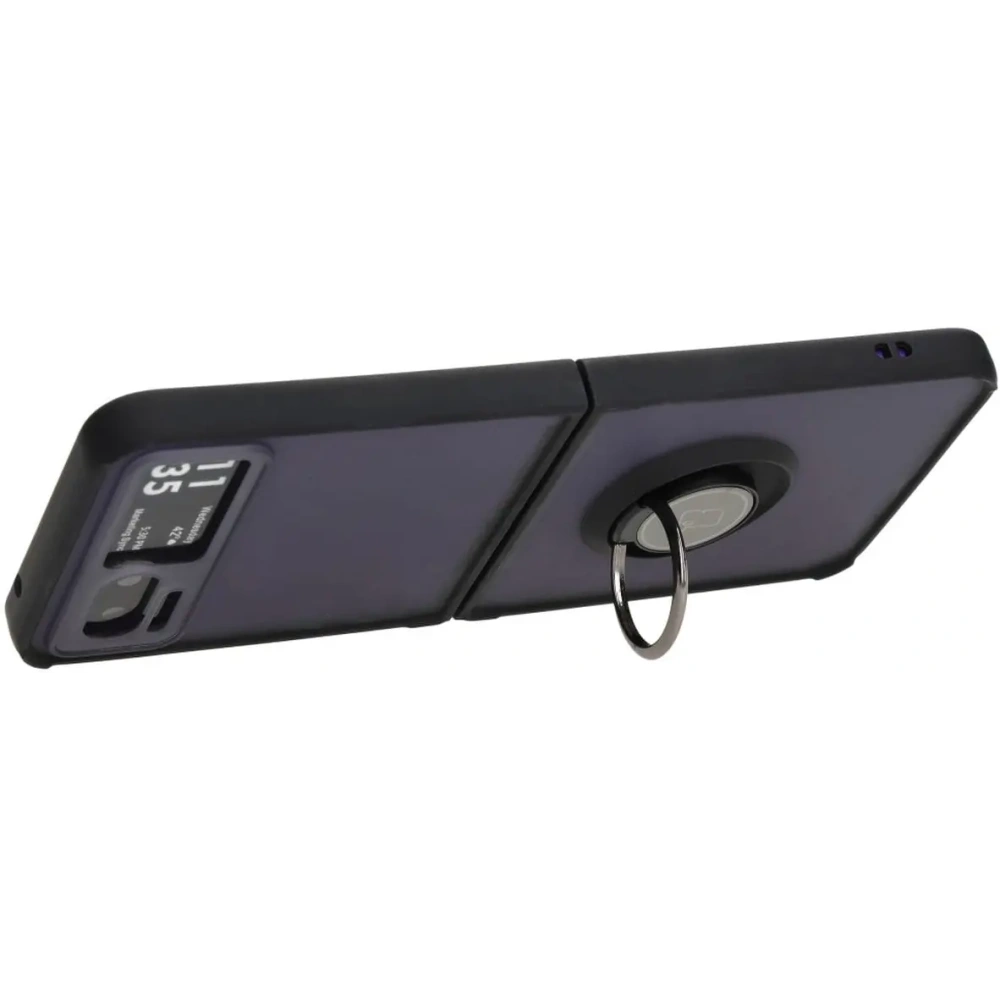 Hurtownia GSM - Etui s úchopem na prst Bizon Case Hybrid Ring pro Motorola Razr 40 kouřové s černým rámem - BIZ4092 - {ean13} - Hurt