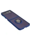 Hurtownia GSM - Etui s úchytem na prst Bizon Case Hybrid Ring pro Motorola Razr 40 kouřové s modrým rámečkem - BIZ4093 - {ean13} - Hurt