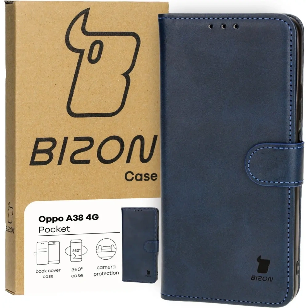 Wholesale Bizon Case Pocket Oppo A38 4G navy blue - BIZ4095 - {ean13} - Hurt