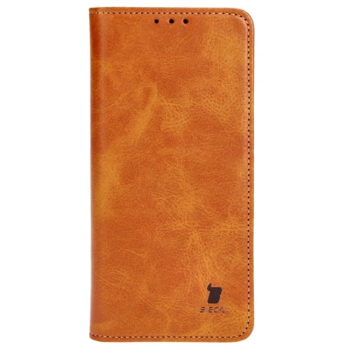 Etui z klapką Bizon Case Pocket Pro do Oppo A38 4G brązowe