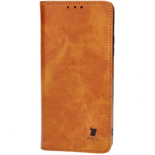 Etui z klapką Bizon Case Pocket Pro do Oppo A38 4G brązowe