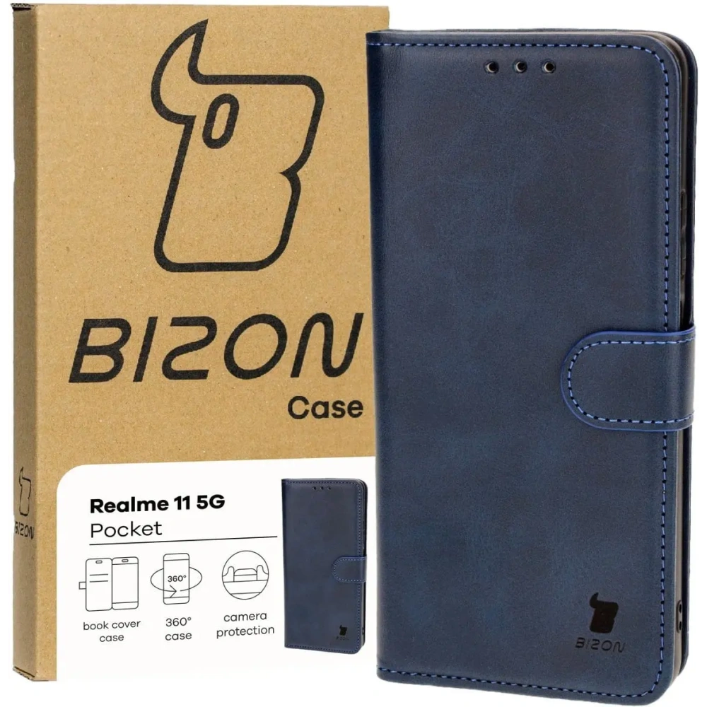 Hurtownia GSM - Bizon Caz Pocket Realme 11 5G albastru închis - BIZ4101 - {ean13} - Hurt