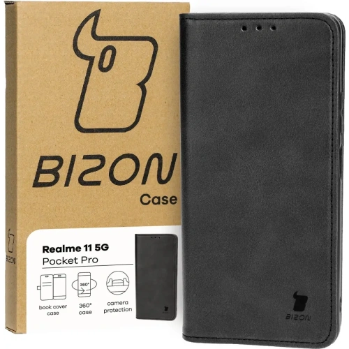 Etui z klapką Bizon Case Pocket Pro do Realme 11 5G czarne