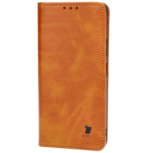 Etui z klapką Bizon Case Pocket Pro do Realme 11 5G brązowe