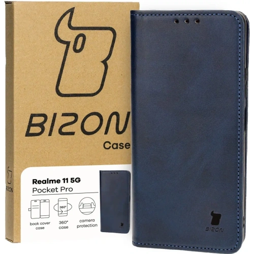 Etui z klapką Bizon Case Pocket Pro do Realme 11 5G granatowe