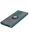 Hurtownia GSM - Bizon Case Hybrid Ring Samsung Galaxy S24 Ultra rauchig mit einem dunkelgrünen Rahmen - BIZ4109 - {ean13} - Hurt