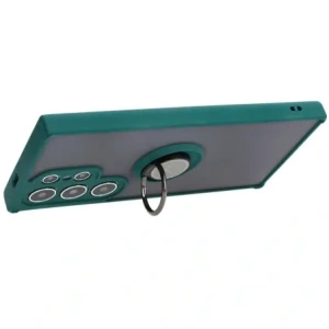 Hurtownia GSM - Bizon Case Hybrid Ring Samsung Galaxy S24 Ultra rauchig mit einem dunkelgrünen Rahmen - BIZ4109 - {ean13} - Hurt