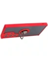 Hurtownia GSM - Bizon Case Hybrid Ring Samsung Galaxy S24 Ultra fumurie cu un cadru roșu - BIZ4110 - {ean13} - Hurt