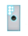 Hurtownia GSM - Bizon Case Hybrid Ring Samsung Galaxy S24 Ultra fumuriu cu un cadru bleu deschis - BIZ4111 - {ean13} - Hurt