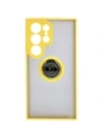 Wholesale Bizon Case Hybrid Ring Samsung Galaxy S24 Ultra smoky with a yellow frame - BIZ4112 - {ean13} - Hurt