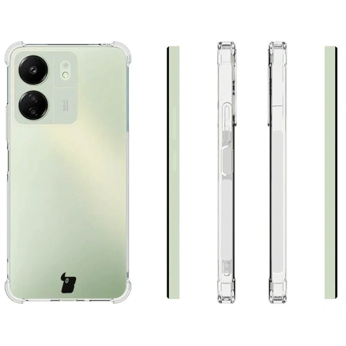 Etui Bizon Case Clear Pack do Redmi 13C / Poco C65 przezroczyste