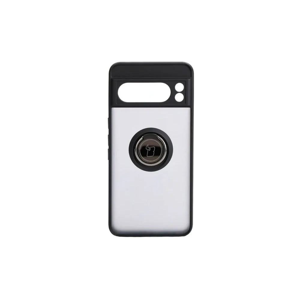 Wholesale Bizon Case Hybrid Ring Google Pixel 8 Pro smoky with a black frame - BIZ4119 - {ean13} - Hurt