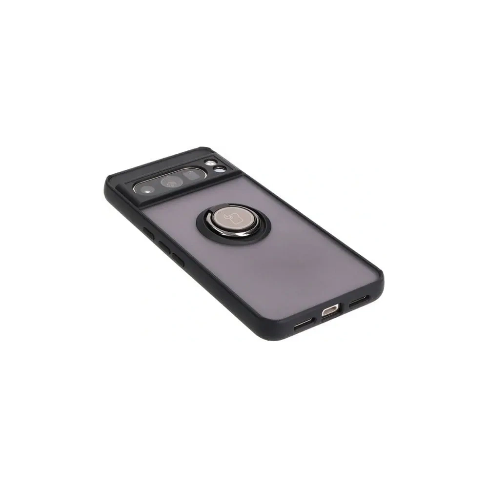 Wholesale Bizon Case Hybrid Ring Google Pixel 8 Pro smoky with a black frame - BIZ4119 - {ean13} - Hurt