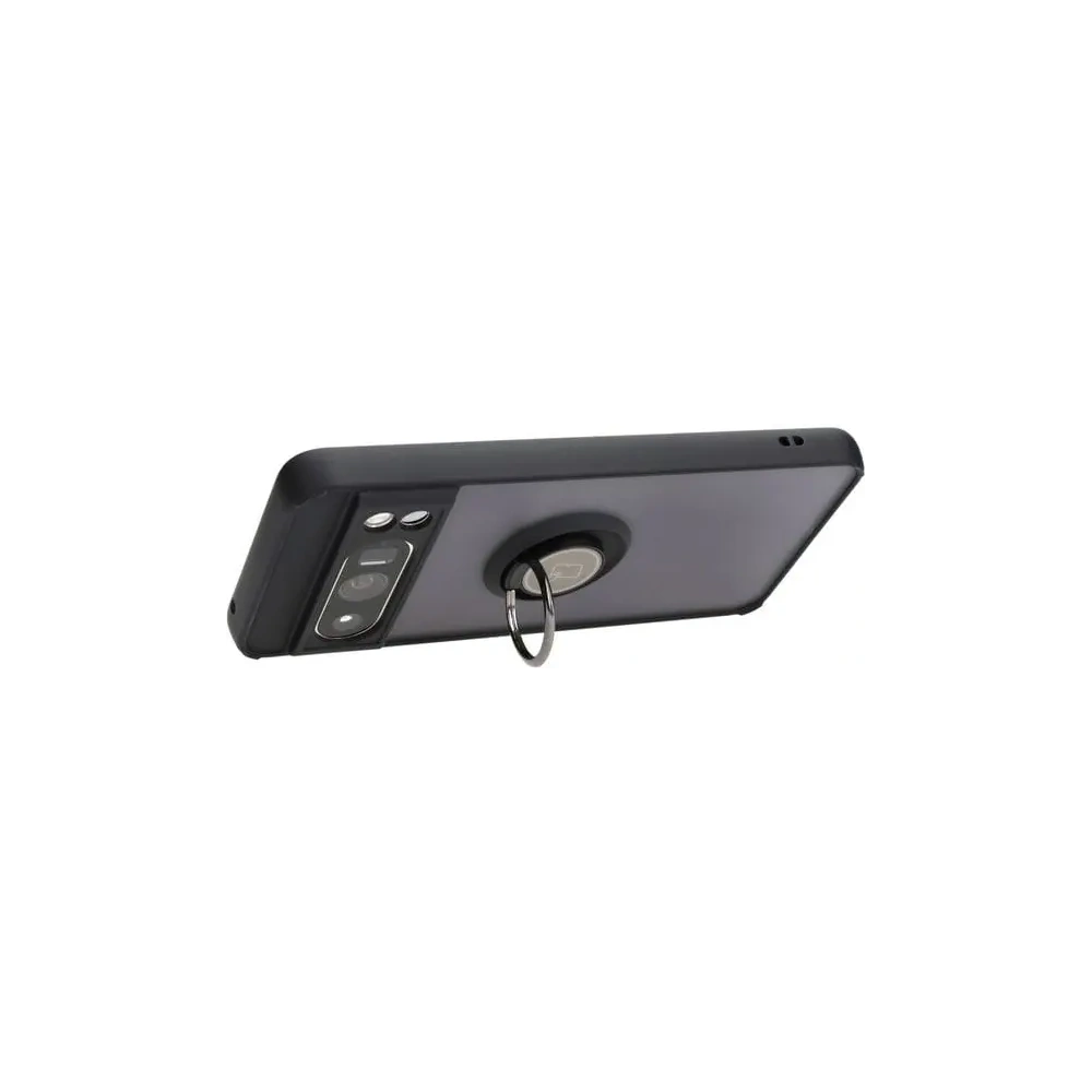 Wholesale Bizon Case Hybrid Ring Google Pixel 8 Pro smoky with a black frame - BIZ4119 - {ean13} - Hurt