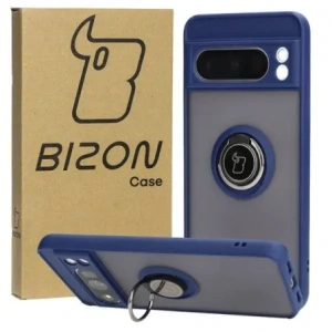 Hurtownia GSM - Bizon Case Hybrid Ring Google Pixel 8 Pro fumuriu cu un cadru albastru închis - BIZ4120 - {ean13} - Hurt