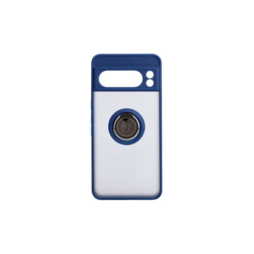 Hurtownia GSM - Bizon Case Hybrid Ring Google Pixel 8 Pro fumuriu cu un cadru albastru închis - BIZ4120 - {ean13} - Hurt