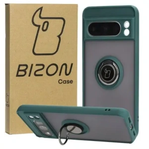 Hurtownia GSM - Bizon Case Hybrid Ring Google Pixel 8 Pro fumuriu cu un cadru verde închis - BIZ4121 - {ean13} - Hurt