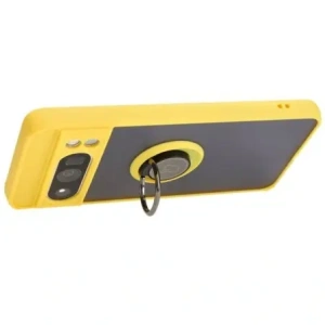 Wholesale Bizon Case Hybrid Ring Google Pixel 8 Pro smoky with a yellow frame - BIZ4123 - {ean13} - Hurt