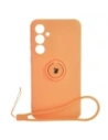 Bizon Case Inel din Silicon Sq Samsung Galaxy S23 FE portocaliu