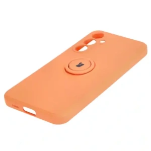 Wholesale Bizon Case Silicone Ring Sq Samsung Galaxy S23 FE orange - BIZ4134 - {ean13} - Hurt
