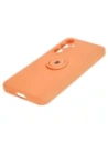 Hurtownia GSM - Etui Bizon Case Silicone Ring Sq do Samsung Galaxy S23 FE pomarańczowe - BIZ4134 - {ean13} - Hurt