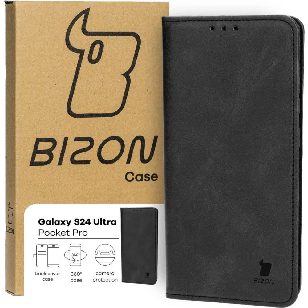 Wholesale Bizon Case Pocket Pro Samsung Galaxy S24 Ultra black - BIZ4136 - {ean13} - Hurt
