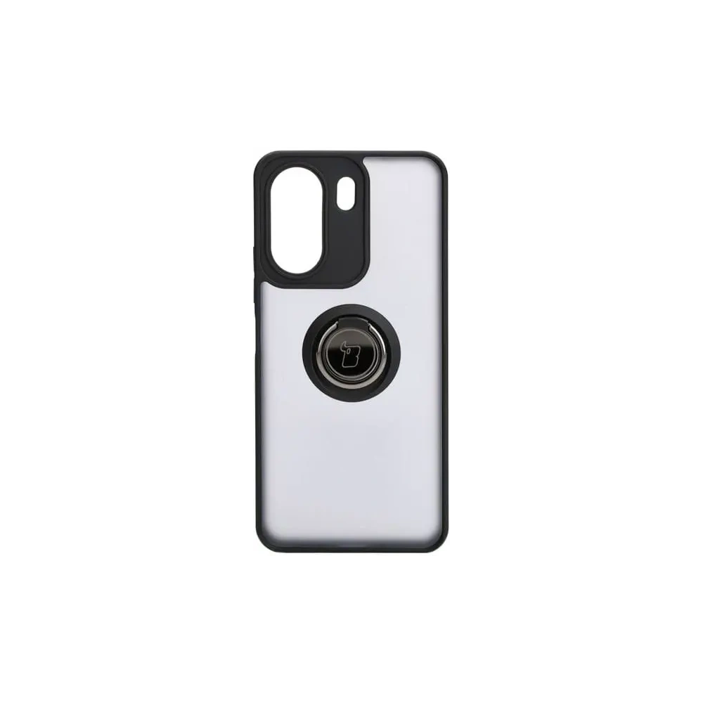 Hurtownia GSM - Etui z uchwytem na palec Bizon Case Hybrid Ring do Xiaomi Redmi 13C / Xiaomi Poco C65 przydymione z czarną ramką - BIZ4139 - {ean13} - Hurt