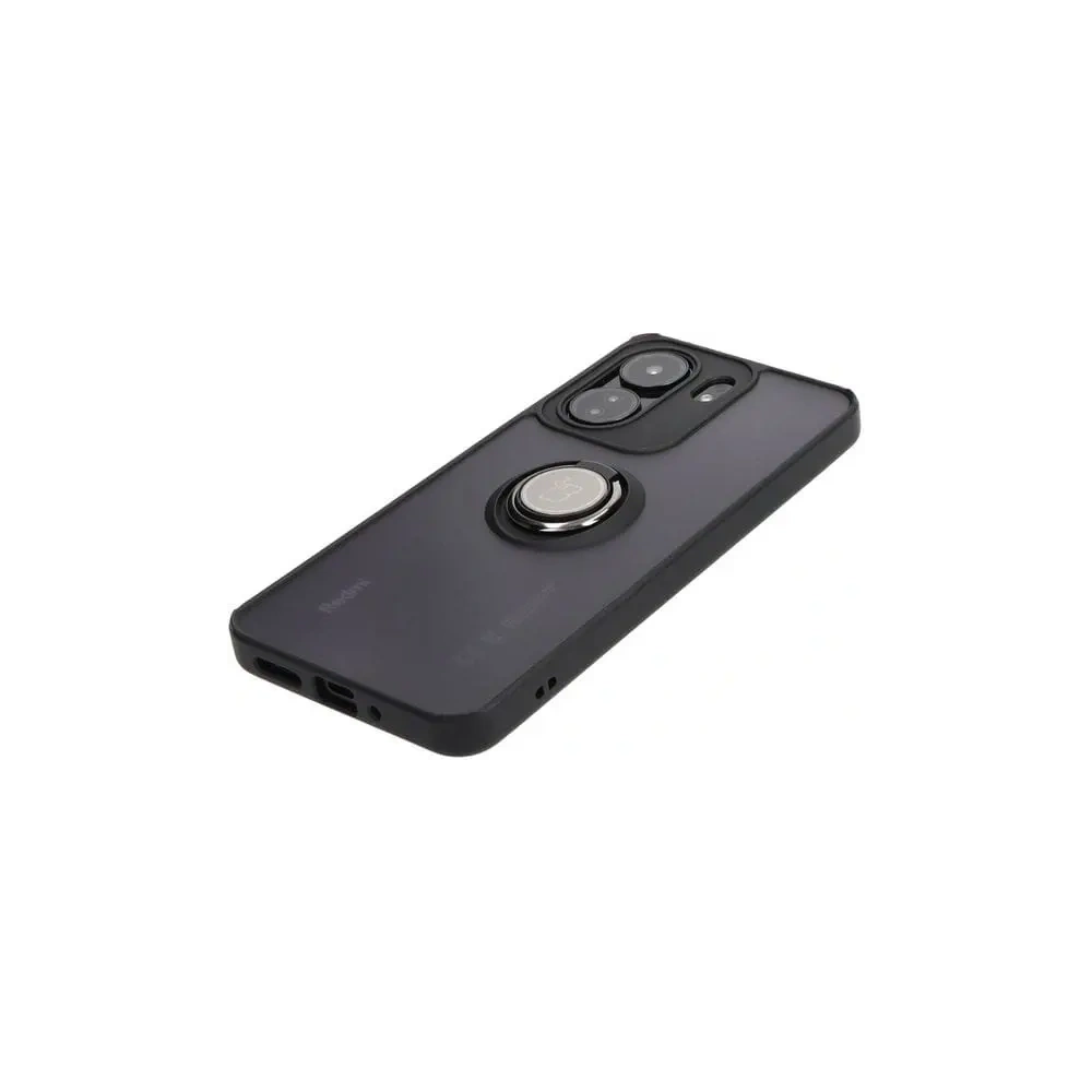 Wholesale Bizon Case Hybrid Ring Xiaomi Redmi 13C / Xiaomi Poco C65 smoky with a black frame - BIZ4139 - {ean13} - Hurt