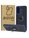 Wholesale Bizon Case Hybrid Ring Xiaomi Redmi 13C / Xiaomi Poco C65 smoky with a navy blue frame - BIZ4140 - {ean13} - Hurt