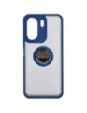 Wholesale Bizon Case Hybrid Ring Xiaomi Redmi 13C / Xiaomi Poco C65 smoky with a navy blue frame - BIZ4140 - {ean13} - Hurt