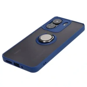 Hurtownia GSM - Bizon Case Hybrid Ring Xiaomi Redmi 13C / Xiaomi Poco C65 füstös, sötétkék kerettel - BIZ4140 - {ean13} - Hurt
