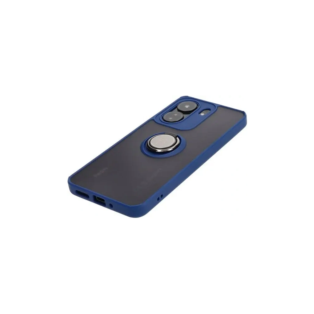 Wholesale Bizon Case Hybrid Ring Xiaomi Redmi 13C / Xiaomi Poco C65 smoky with a navy blue frame - BIZ4140 - {ean13} - Hurt