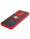 Hurtownia GSM - Bizon Case Hybrid Gyűrű Xiaomi Redmi 13C / Xiaomi Poco C65 füstös piros kerettel - BIZ4141 - {ean13} - Hurt