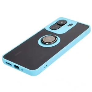 Wholesale Bizon Case Hybrid Ring Xiaomi Redmi 13C / Xiaomi Poco C65 smoky with a light blue frame - BIZ4142 - {ean13} - Hurt